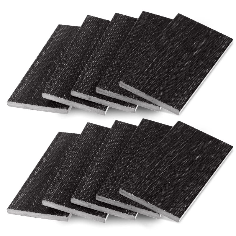 Tondiamo 10 Pcs Patio Chair Spring Plates Black Swivel Rocker Fiberglass Spring Plates Replacement Parts for Universal Outdoor Patio Furniture, 5 x 2. 5 x 0. 25 Inch(Black,10 Pieces) - Image 1